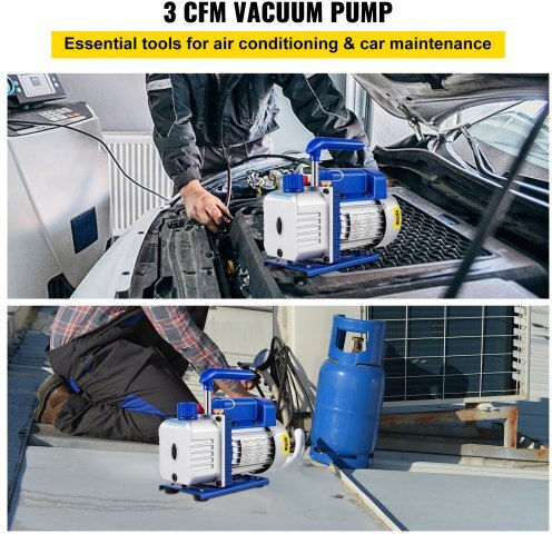 Αντλία Κενού Περιστροφικού Πτερυγίου 3CFM 1/3HP για Ψυκτικό R134a