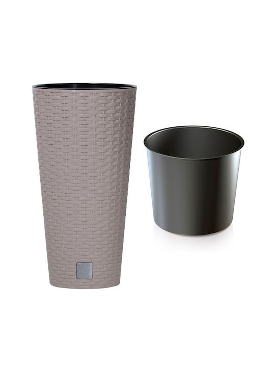 Strend Pro Blumentopf Rattan Beige