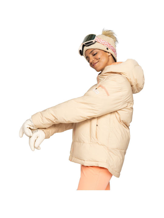 Roxy ERJTJ03470-TGJ0 Γυναικείο Μπουφάν για Σκι & Snowboard Μπεζ