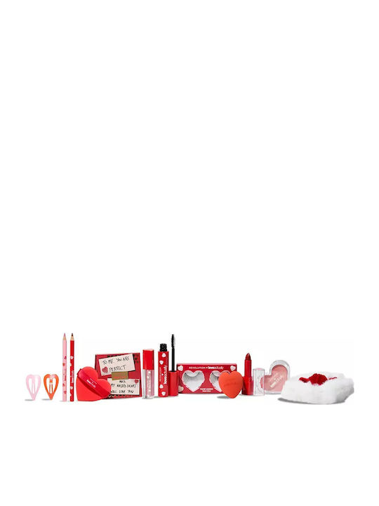 Revolution Beauty x Love Actually 12 Days Set de machiaj Calendar Advent pentru Față, Ochi și Buze 12buc