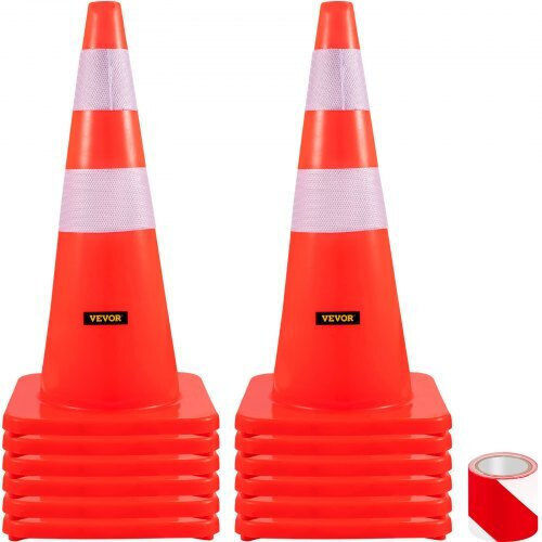 Vevor Con de circulație în Portocaliu Culori 10cm x 10cm
