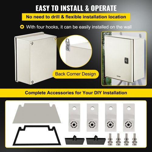 Vevor Surface Mounted Electrical Box Watertight IP66