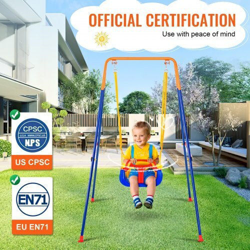 Vevor Plastic Foldable Swing Beige
