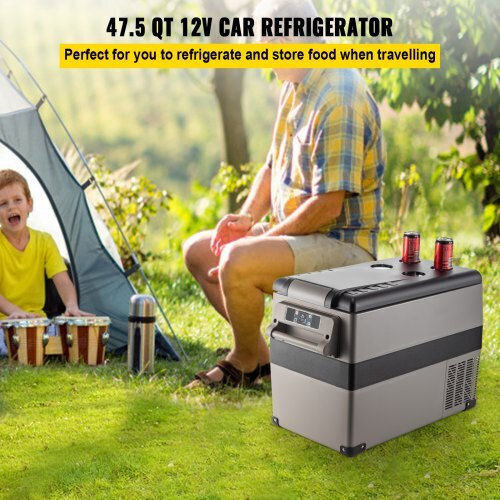 Vevor Преносим Хладилник 45л 12V Сив