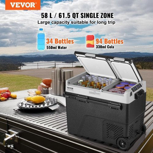 Vevor Φορητό Ψυγείο 58lt Μαύρο