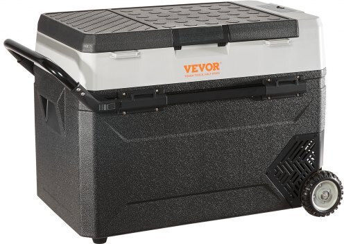 Vevor Преносим Хладилник 38л Капацитет 100-240V / 12V / 24V Сив