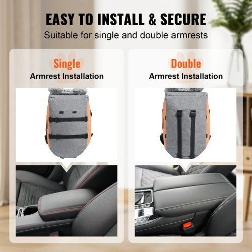 Vevor Waterproof Seat Car for Dog Copper