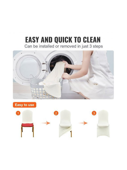 Vevor Elastic Cover for Chair White 50pcs YTXYB50PCSZKOES30V0