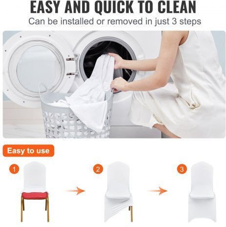 Vevor Husă Elastică Scaun White 1buc ZYT150PCSBSQB0001V0