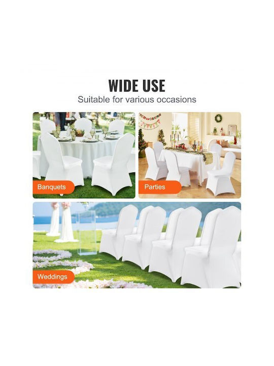 Vevor Elastic Cover for Chair White 1pcs ZYT150PCSBSQB0001V0