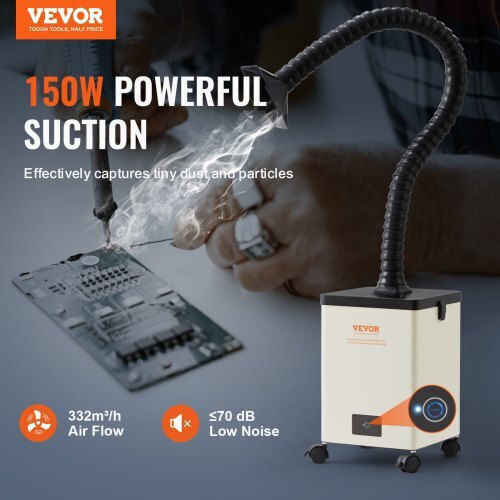 Vevor PYJ150WLDS002A4K5V2 Σύστημα Αναρρόφησης Σκόνης Ηλεκτροκόλλησης