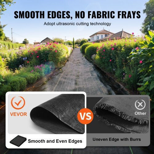 Vevor JBXBZ3100FT3FD69UV0 Ύφασμα Εδαφοκάλυψης 108gr/m² Μαύρο