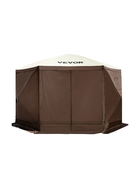 Foișor de Camping Vevor Pop-Up cu 6 Laturi 12' X 12' Parasolar Mzy612ft12ft604drv0
