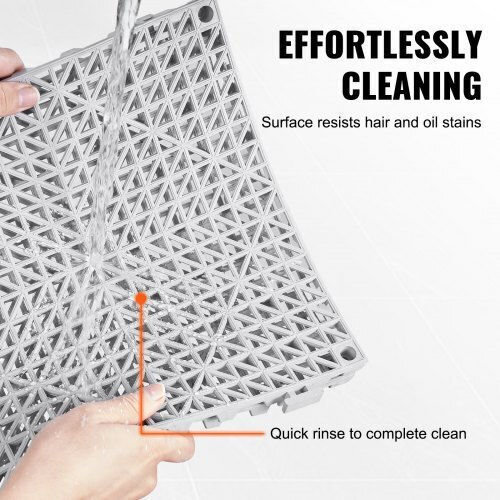Vevor Πλακάκι για Δάπεδο Κήπου από PVC 30x30εκ. 12τμχ