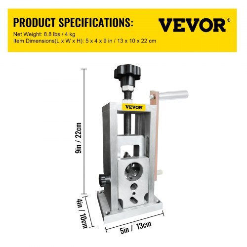 Vevor Adjustable Wire Stripper with Length 220mm Electric
