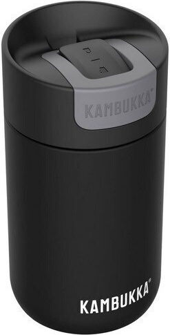 Kambukka Olympus Glas Thermosflasche Rostfreier Stahl 300ml Schwarz mit Mundstück