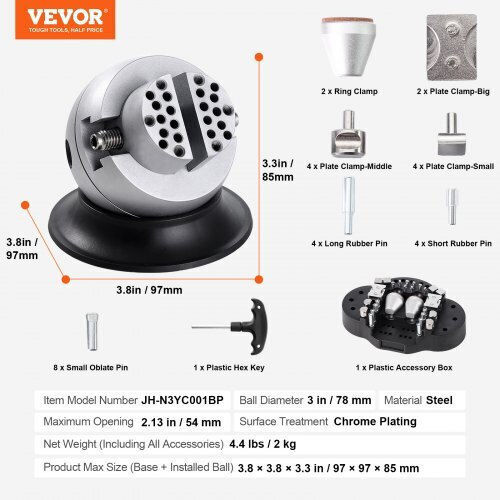 Vevor Drehbare Schraubstock mit Maximale Öffnung 54mm