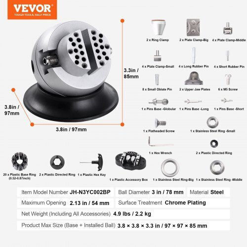 Vevor Drehbare Schraubstock mit Maximale Öffnung 54mm