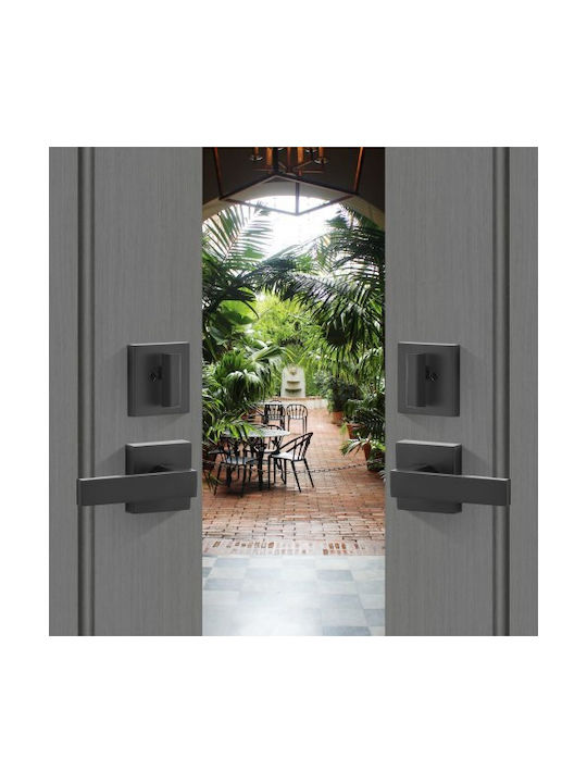 Vevor Double Door Handle Set Matte Black for Front Door or Office Smsbyghdshxlz8lo2v0