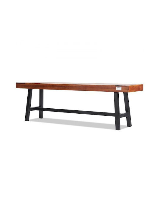 Outdoor Wooden Bench 160x36.5x48.2cm