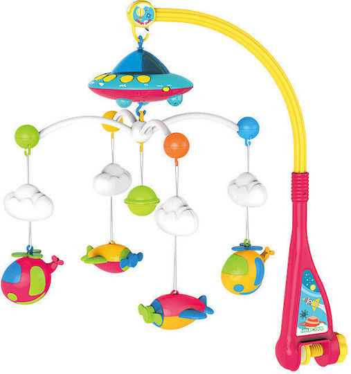 Lean Toys Mobile for Cot with Music and Projector for 0++ Months