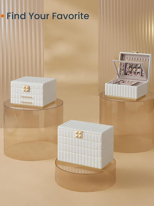Songmics Home Anah 2-Tier Jewelry Box with Mirror