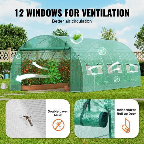 Vevor SDXWS20X10X7U1NJ3V0 Gewächshaus Tunnel 5.9x3x2m