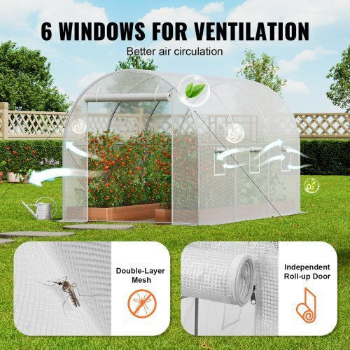 Vevor SDXWS10X7X7F4BYNQV0 Greenhouse Tunnel 2.9x2x1.9m