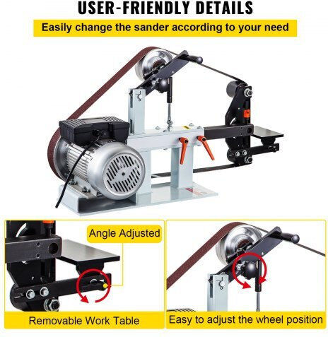 Vevor Τροχός Ταινίας 2hp 2x82" Κατασκευή Μαχαιριών 1.5kwdssgj0000001v2