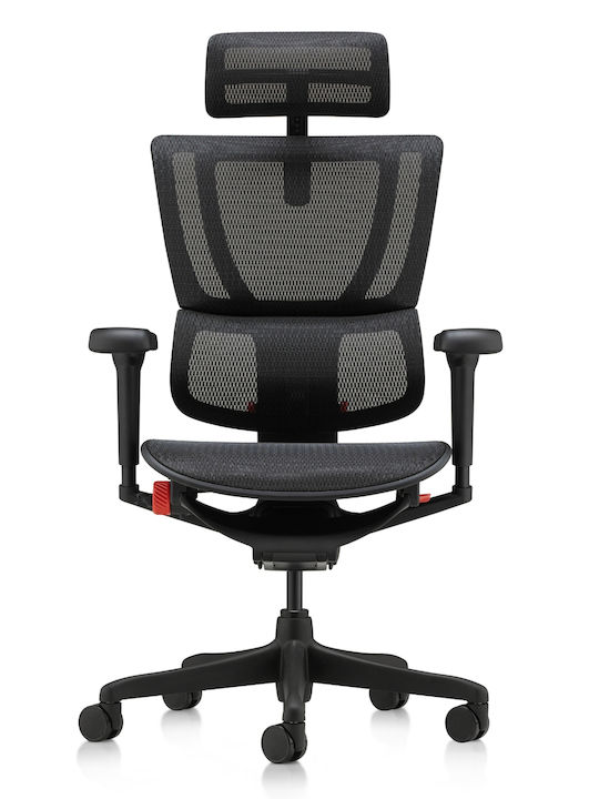 Comfort Workspace Ergohuman Badge Καρέκλα Gaming Δερματίνης Μαύρη