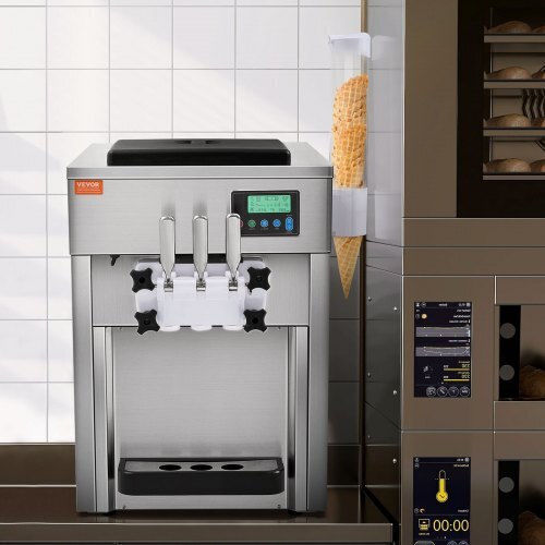 Vevor Mașină de înghețată comercială Înghețată 1.8kW 0.3cm. TMSRBQLJAJWSYC2RIV2