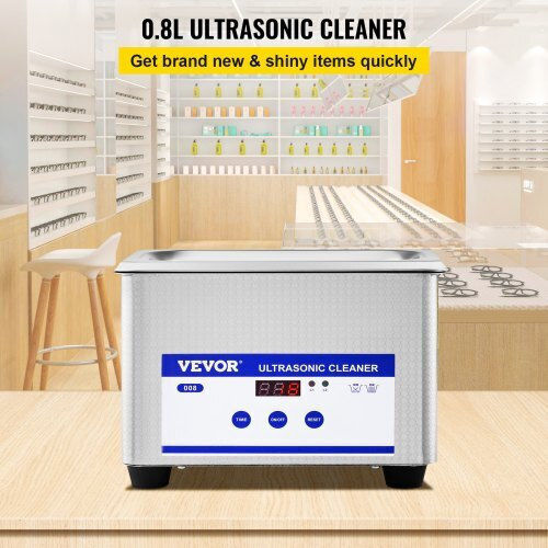 Vevor Ultrasonic Cleaner 800ml with Digital Timer