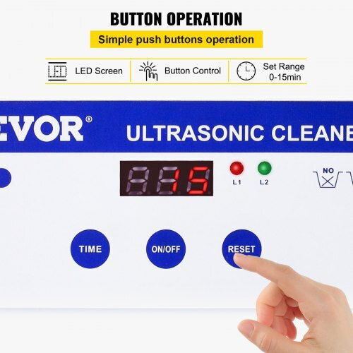 Vevor Ultrasonic Cleaner 800ml with Digital Timer