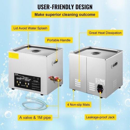 Vevor Ultrasonic Cleaner 10lt with Digital Timer