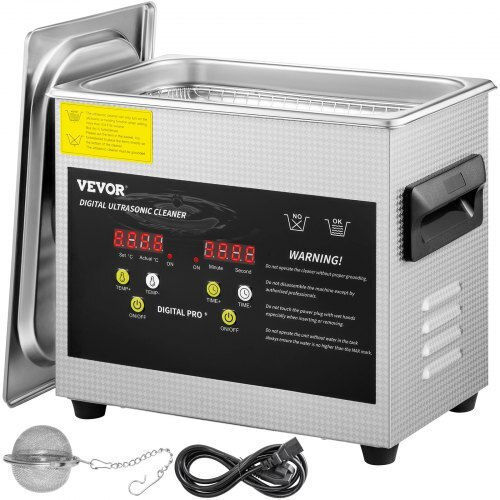 Vevor Ultrasonic Cleaner 3lt with Digital Timer
