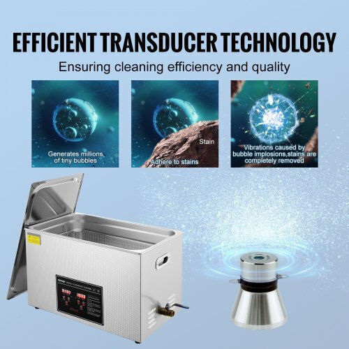 Vevor Ultraschallreiniger 30lt Edelstahl mit Digitalem Timer