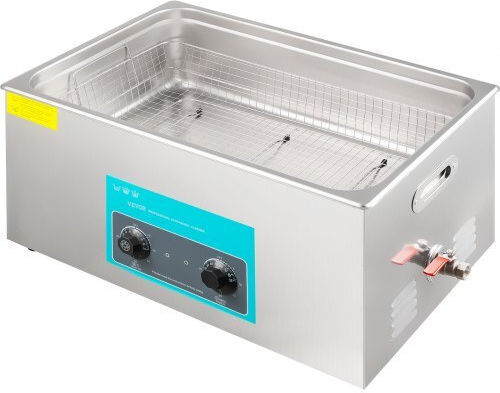 Vevor Curățător Ultrasonic 30lt Inox Cu Temporizator Mecanic
