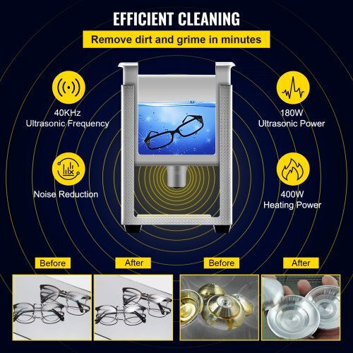 Vevor Ultrasonic Cleaner 6lt with Digital Timer