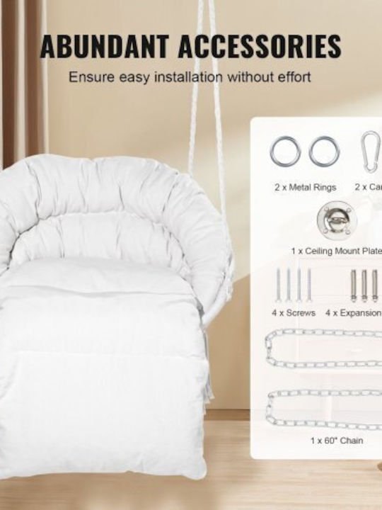 Hanging Hammock Chair Vevor Cushion Indoor & Outdoor Space Xgsdysyqyxkzhtr7jv0