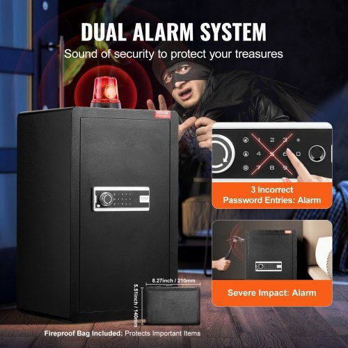 Vevor Safe with Digital Lock L42xW38xH70cm DMBXXLS452CUYI3X5V9
