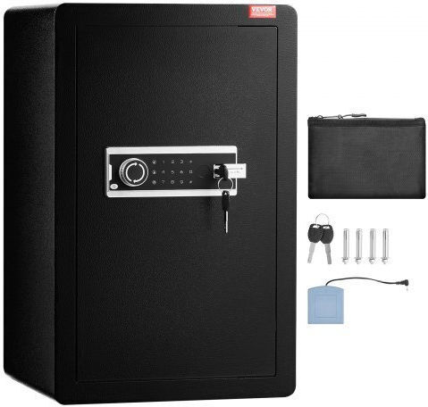 Vevor Tresor mit digitalem Schloss Abmessungen H40xB35xH63cm mit Gewicht 21.45kg DMBXXLS3139CDLYSIV9