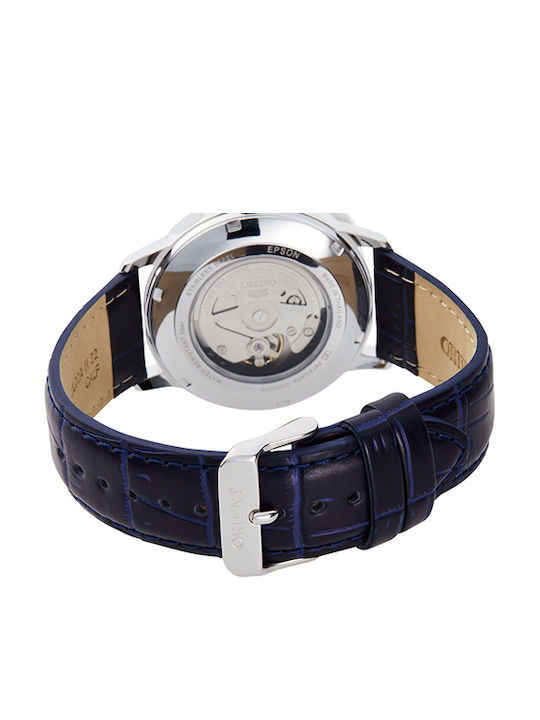 Orient Contemporary Men's Watch 42mm Automatic with Blue Leather Strap