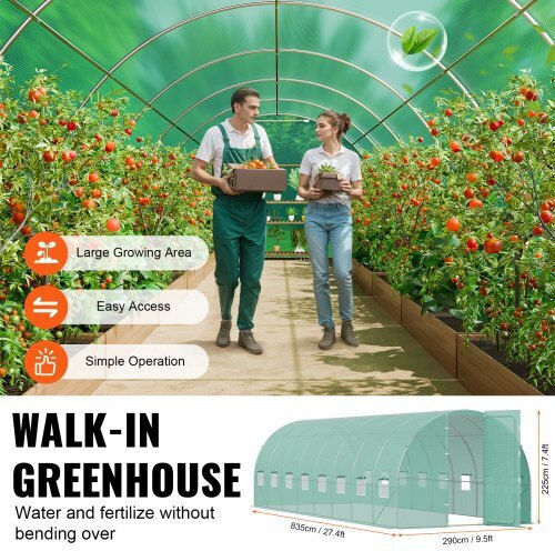 Vevor SDXWS28X10X7PC4TOV0 Greenhouse Tunnel
