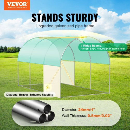 Vevor SDXWS12X7X7F5RQUZV0 Seră Tunel