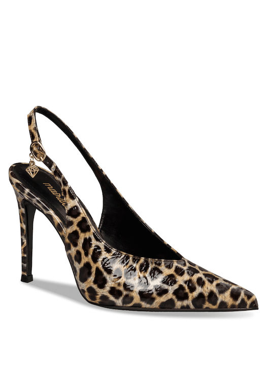 Mairiboo for Envie Brown Heels Animal Print