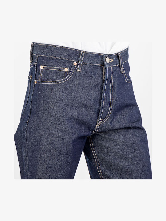 Pantaloni De Blugi Pentru Bărbați Cu Fit Slim Albastru Marin