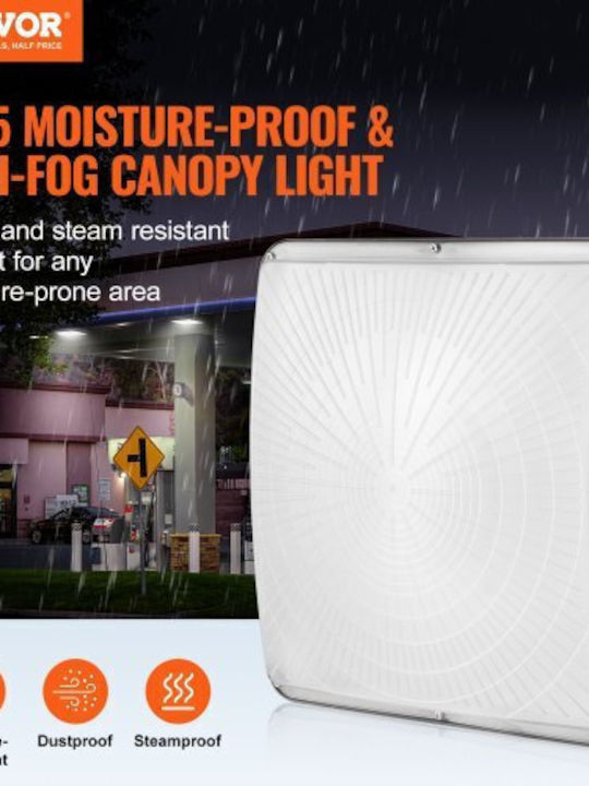 Vevor Стенно Външно Осветително Тяло LED IP65 150W с Студено бяло Светлина