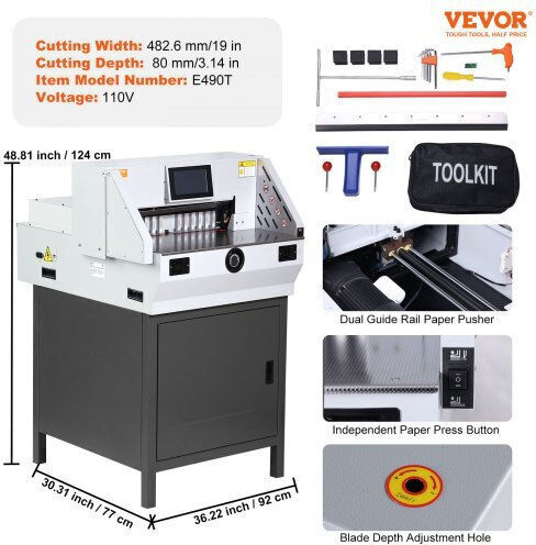 Vevor Büroschneidemaschine 48.26cm