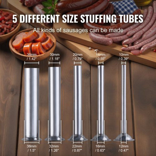 Vevor Sausage Filler Machine 7lt 38.5x15x78.5cm