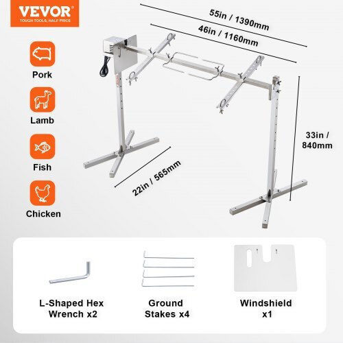 Vevor Grillspieß 116.84cm